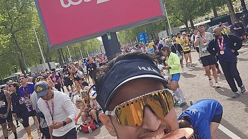 Kashan Pervaiz London Marathon medal