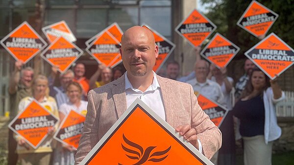 Cameron Thomas and the Tewkesbury Liberal Democrats Team
