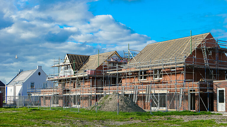 Houses being built