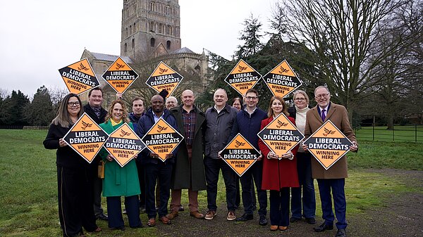 Local Lib Dems with Ed Davey