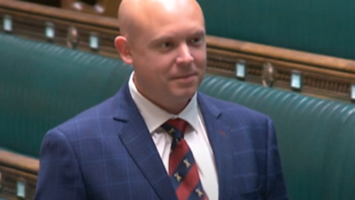 Cameron Thomas in the Houses of Parliament