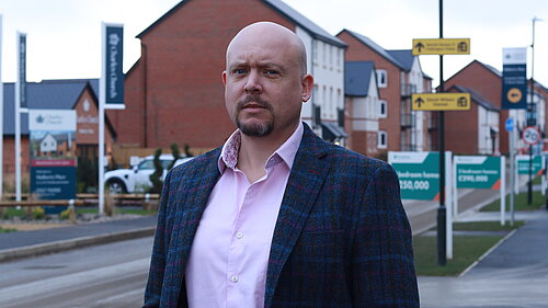 Cameron Thomas at new estate