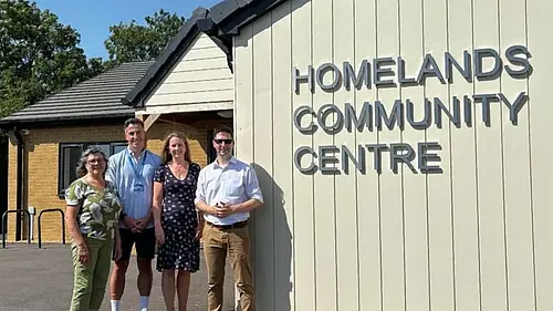 Move More & Cllr Stanley outside community centre