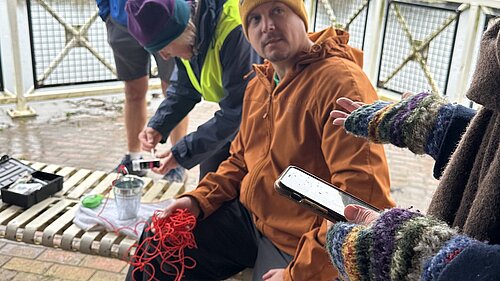 Cameron Thomas tests water on the River Avon